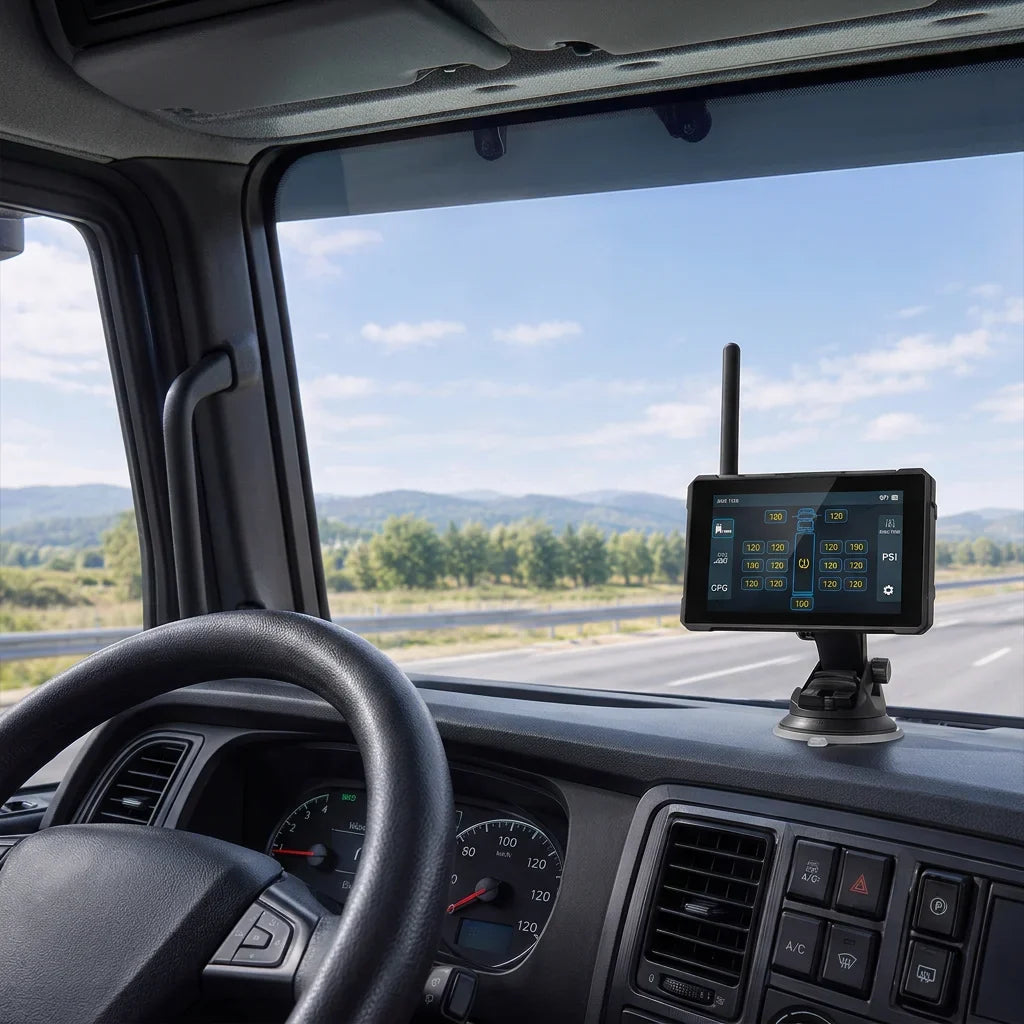 GRUNDIG 860 TPMS: Multi-Trailer Tire Monitoring from 6 to 110 Wheels