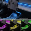 Éclairage intérieur pour voiture, éclairage d’ambiance LED pour tableau de bord avec application sans fil et port USB – amélioration de l’intérieur à couleur changeante pour Tesla Model 3/Y 2021 2022 2023