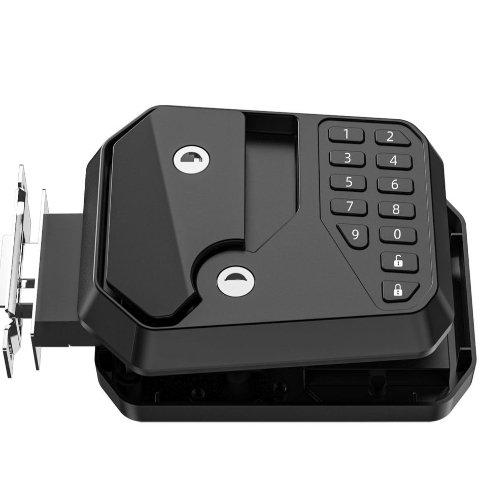 GRUNDIG RV Trailer Slimme Deurslot Keyless Toegang. IP65 Waterdicht met Meerdere Ontgrendelopties voor RV’s, Campers, 5th Wheel, Paardentrailer, Vrachtwagen Trailer