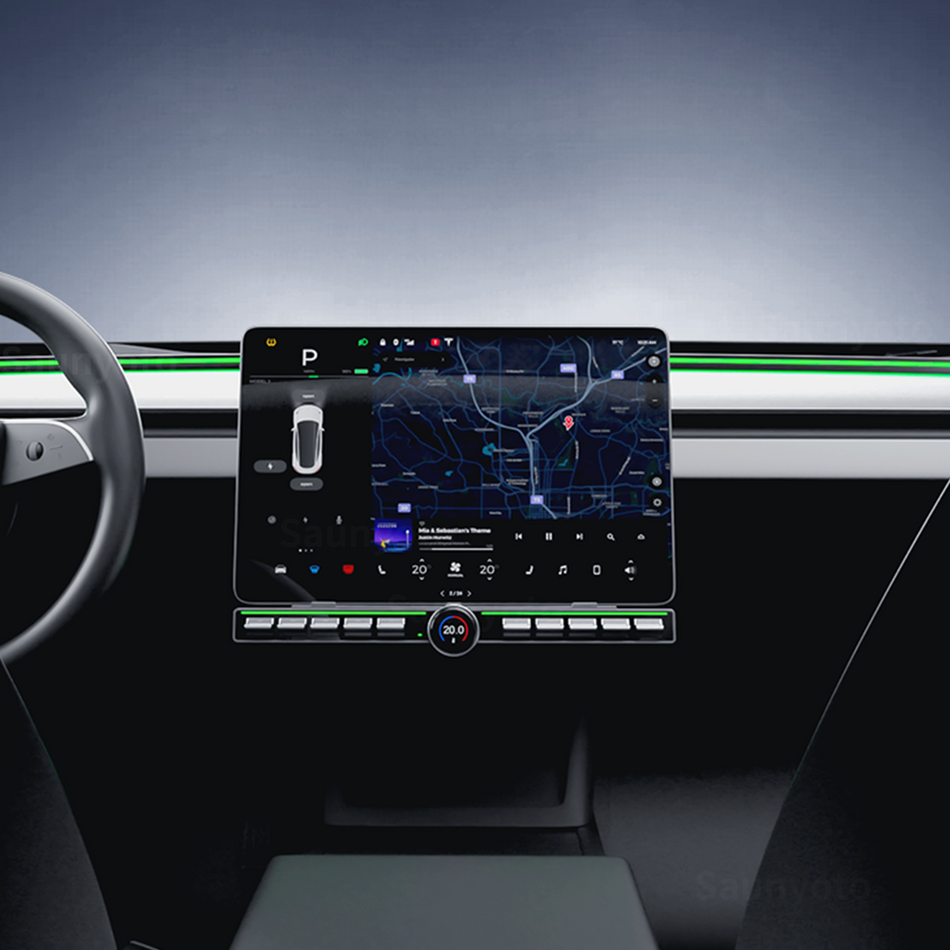 Grundig Multi-function Intelligent Control Physical & Rotating Buttons for Tesla Model 3/Y/ Highland