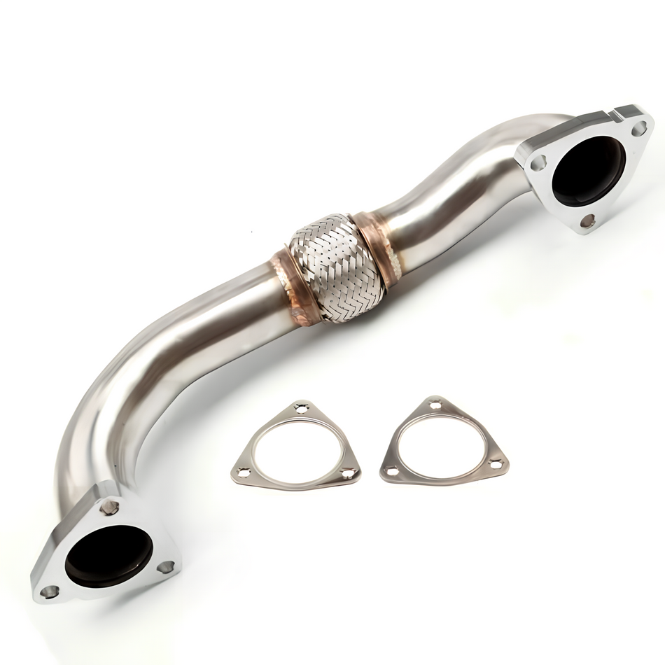 High-Performance 1954 6.4L Turbocharger Up Pipe by Grundig, for 2008 - 2010 Ford F250/F350 Super Duty, Stainless Steel