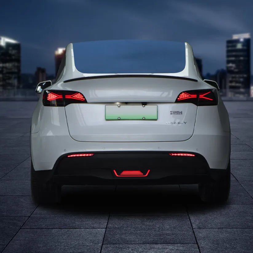 Grundig Zebra-Style LED Rear Light Bar for Tesla Model Y – Brake & Turn Signal