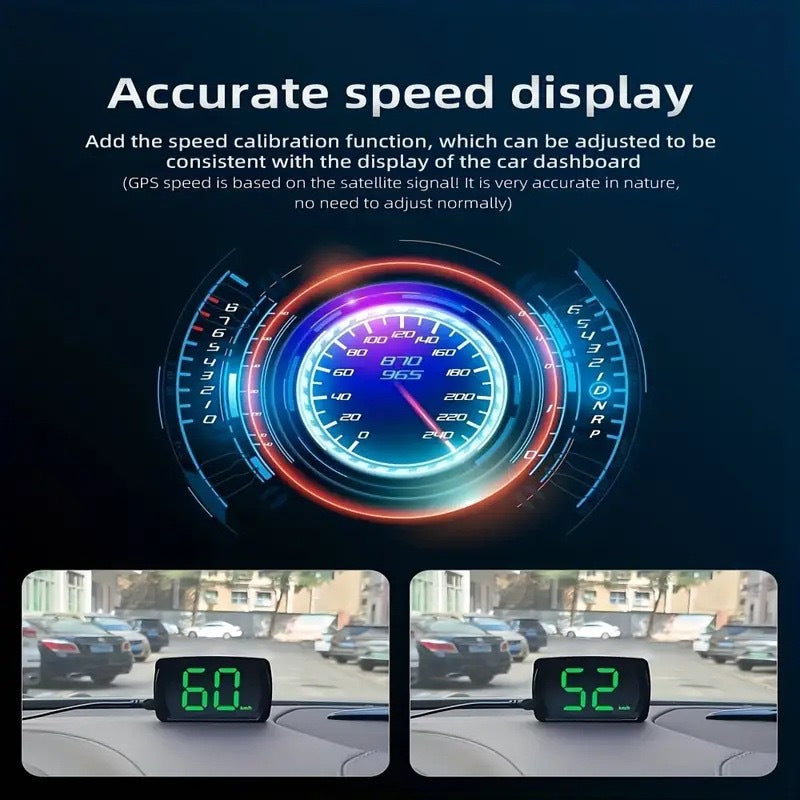 GPS-Geschwindigkeitsmesser HUD für Autos, Lastwagen, Motorräder, Boote