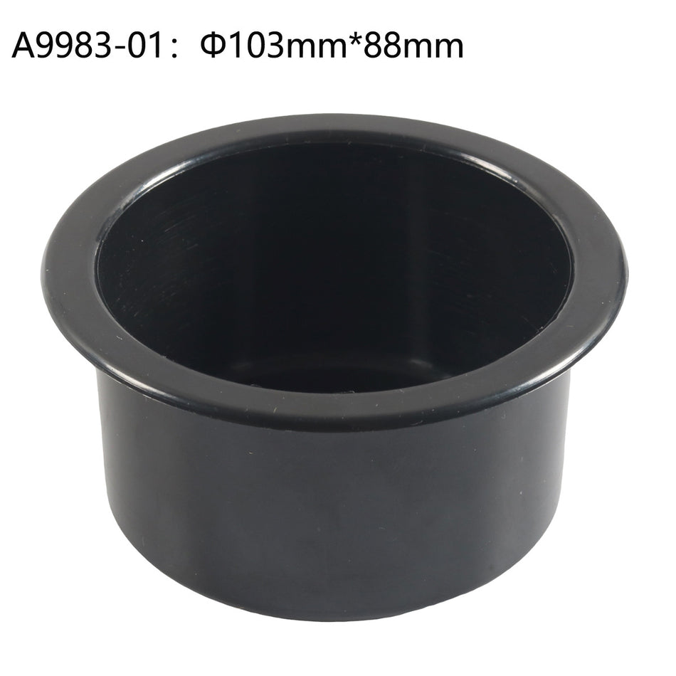 Grundig Black Plastic Cup Drink Holder Insert for Marine Boat RV Camper