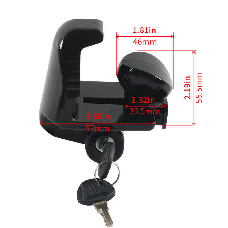 Grundig Trailer Coupler Lock for 1-7/8", 2" & 2-5/16" Hitches - Aluminum Hitch Lock with 2 Keys, Fits RV, Boat & Utility Trailers