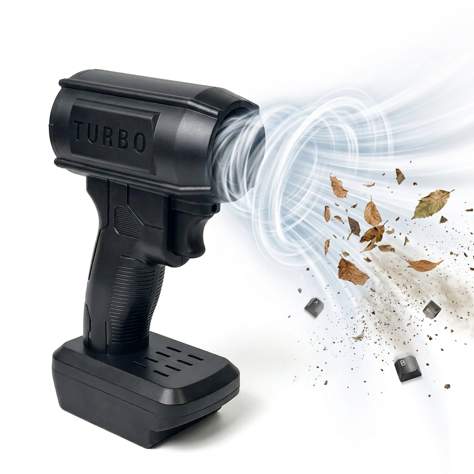 Handheld Turbo Jet Fan 80,000 RPM Brushless Cordless Blower For Dust, Snow, Water, Leaves, and more
