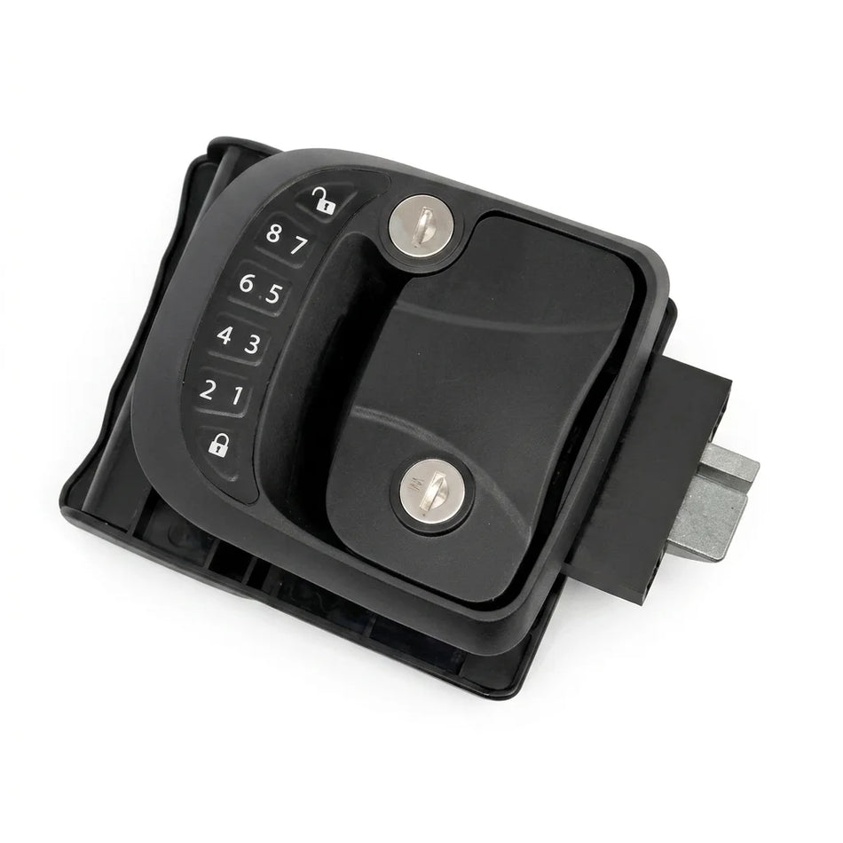 GRUNDIG RV Door Lock — Keyless Entry with Remote, Keypad & Backup Key | Fits Left & Right Hand Doors