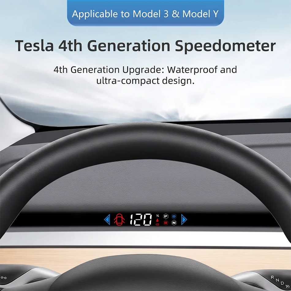 Head-up-Display Mini HUD für Tesla Model 3/Y, eingebautes LCD-Tachometer-Display Grundig