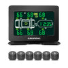 GRUNDIG TPMS pour camping-cars, modes 4/6/8 roues, 116 PSI, écran HD de 5", alertes en temps réel de température et de pression des pneus
